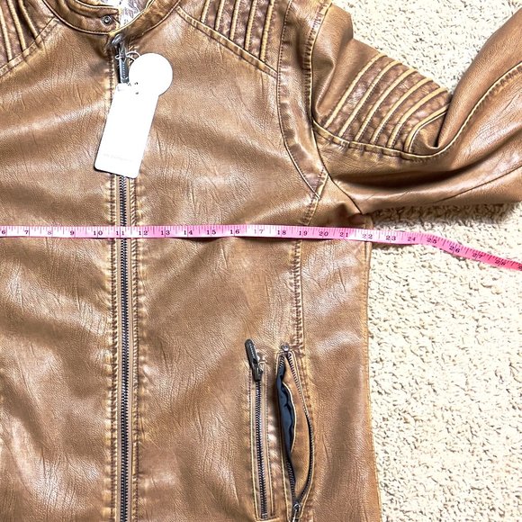 NWT David Outerwear Leather Jacket - Picture 9 of 14